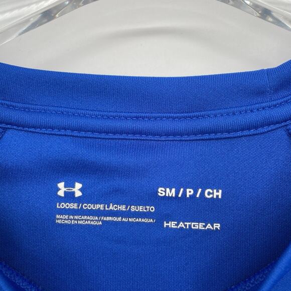UNDER ARMOUR The Tech Tee Shirt - Men's Size Small - Royal Blue Loose - Picture 2 of 5